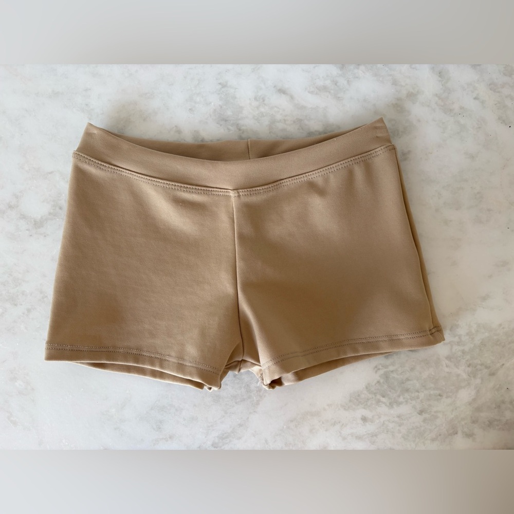 Capezio Tan Dance Shorts - size M/CH